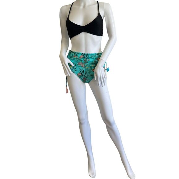 JOHNNY WAS Taina High Waist Bottom swim bikini in jungle animal print - Picture 2 of 12
